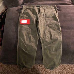 green cargo pants capris
